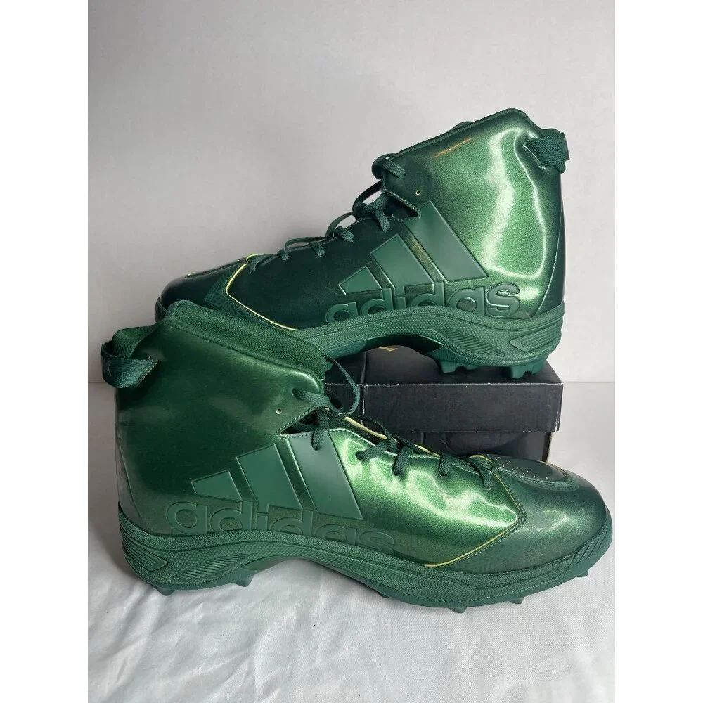 Size 15 Adidas Adiprene Cleats‎ Green